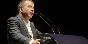 Ο επικεφαλής του Ποταμιού Σταύρος Θεοδωράκης / Φωτογραφία: EUROKINISSI