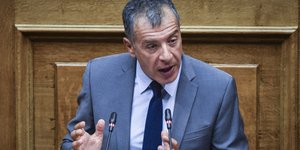 Ο Σταύρος Θεοδωράκης (Φωτογραφία: EUROKINISSI/ΤΑΤΙΑΝΑ ΜΠΟΛΑΡΗ)