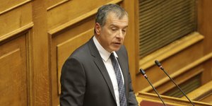 Ο Σταύρος Θεοδωράκης/ Φωτογραφία: EUROKINISSI- ΓΙΑΝΝΗΣ ΠΑΝΑΓΟΠΟΥΛΟΣ