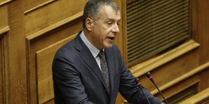 Ο Σταύρος Θεοδωράκης (Φωτογραφία: EUROKINISSI/ΓΙΑΝΝΗΣ ΠΑΝΑΓΟΠΟΥΛΟΣ)