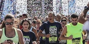 Ο Σταύρος Θεοδωράκης έτρεξε σε αγώνα στην Κρήτη/ Φωτογραφία: Instagram