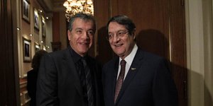Σταύρος Θεοδωράκης-Νίκος Αναστασιάδης/ Φωτογραφία: Eurokinissi