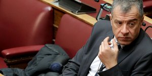 Ο Σταύρος Θεοδωράκης / Φωτογραφία: Eurokinissi