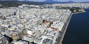 Εσπασε κεντρικός αγωγός ύδρευσης στη Θεσσαλονίκη (Φωτογραφία: EUROKINISSI)