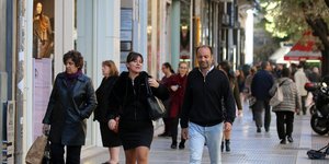 εμπορικός δρόμος στη Θεσσαλονίκη/Φωτογραφία: Eurokinissi