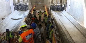 Εργα για το Μετρό στη Θεσσαλονίκη/Φωτογραφία: Eurokinissi