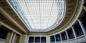 Ο νέος θόλος της Βουλής /Φωτογραφία: EUROKINISSI/ΓΙΩΡΓΟΣ ΚΟΝΤΑΡΙΝΗΣ