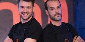 Τιμολέων Διαμαντής & Γιώργος Φασιλής (Φωτογραφία: Facebook @MasterChef GR)
