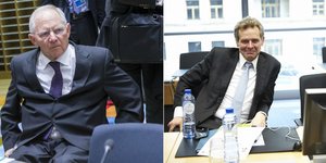 Ο Σόιμπλε φέρεται να πνέει τα μένεα για Τόμσεν (Φωτογραφίες: EUROKINISSI)