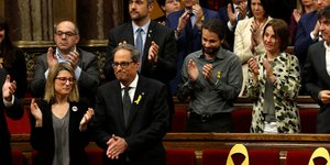 Ο αυτονομιστής βουλευτής Κιμ Τόρα αναμένεται να εκλεγεί νέος πρόεδρος της Καταλονίας (Φωτογραφία: ΑΡ)