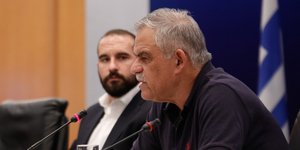 Οι υπουργοί Ν. Τόσκας και Δ. Τζανακόπουλος δίνουν συνέντευξη Τύπου για τις φωτιές -Φωτογραφία αρχείου:EUROKINISSI / ΣΤΕΛΙΟΣ ΜΙΣΙΝΑΣ