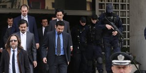 Οι 8 Τούρκοι αξιωματικοί /Φωτογραφία Αρχείου: ΑΡ