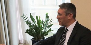 Ο Μπουράκ Οζουγκεργκίν (Φωτογραφία: ΧΡΗΣΤΟΣ ΜΠΟΝΗΣ//EUROKINISSI)