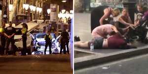 Τρόμος στη Βαρκελώνη από την επίθεση του ISIS. Φωτογραφία: AP