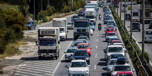 Η Εθνική οδός Αθηνών-Κορίνθου-Φωτογραφία: Eurokinissi/Στέλιος Μίσινας