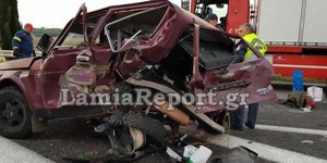 Ένας νεκρός είναι ο απολογισμο τροχαίου στην ΕΟ Αθηνών Λαμίας. Φωτογραφία: lamiareport