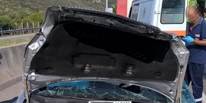 Τυχερή ήταν η 28χρονη οδηγός (Φωτογραφία: lamianow)