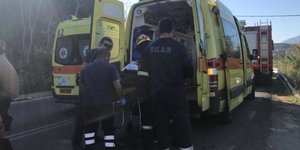 Τροχαίο δυστύχημα με θύματα δύο νεαρού σημειώθηκε το πρωί στο Ηράκλειο Κρήτης. Φωτογραφία: cretalive