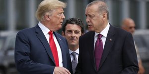 Ο Ντόναλντ Τραμπ με τον Ταγίπ Ερντογάν/ Φωτογραφία: AP- Pablo Martinez Monsivais
