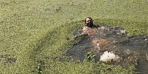Ο γιος του Τραμπ βούτηξε σε βάλτο με αλιγάτορες (Φωτογραφία: Instagram)