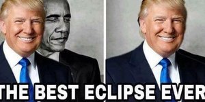 Η έκλειψη του ...Ομπάμα και το ανεκδιήγητο tweet Τραμπ/ Φωτογραφία: twitter