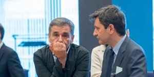 Τσακαλώτος-Χουλιαράκης ενημερώνουν τους θεσμούς στην πρώτη μεταμνημονιακή συνάντηση-Φωτο: Intimenews