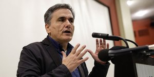 Ο υπουργός Οικονομικών Ευκλείδης Τσακαλώτος / Φωτογραφία: SOOC