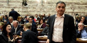 Ο Ευκλείδης Τσακαλώτος / Φωτογραφία: Eurokinissi