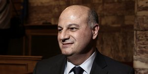 Ο γραμματέας της ΚΟ της ΝΔ Κωνσταντίνος Τσιάρας -Φωτογραφία: Menelaos Myrillas / SOOC