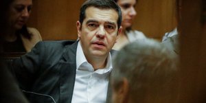 Ο Αλέξης Τσίπρας στο εκρηκτικό υπουργικό / Φωτογραφία: EUROKINISSI/ΓΙΩΡΓΟΣ ΚΟΝΤΑΡΙΝΗΣ