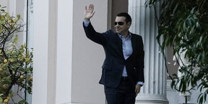 Ο πρωθυπουργός στο Μέγαρο Μαξίμου / Φωτογραφία: Menelaos Myrillas / SOOC