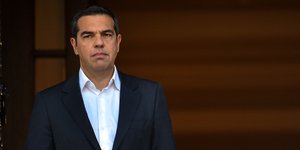 Ο Αλέξης Τσίπρας στο Μέγαρο Μαξίμου / Φωτογραφία: EUROKINISSI/ΤΑΤΙΑΝΑ ΜΠΟΛΑΡΗ