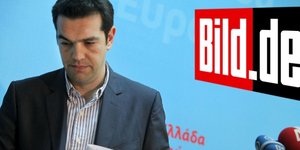 Bild: «Τσίπρας ο Έλληνας Κλούνεϊ που ζητάει τα λεφτά μας»