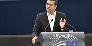Ο Αλέξης Τσίπρας στο Ευρωκοινοβούλιο/ Φωτογραφία: Eurokinissi