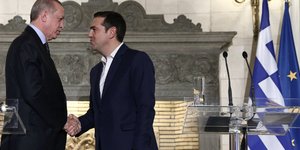 Ερντογάν-Τσίπρας /Φωτογραφία Αρχείου: Ιntime News 