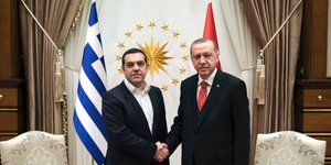 Τσίπρας-Ερντογάν/Φωτογραφία: Eurokinissi