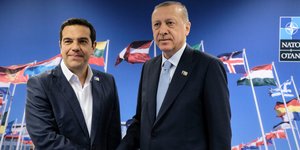 Τσίπρας-Ερντογάν /Φωτογραφία: Intime News