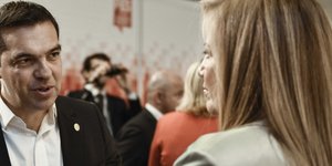 Ο Αλέξης Τσίπρας και η Φώφη Γεννηματά / Φωτογραφία: EUROKINISSI