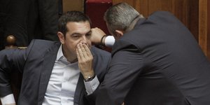 Ο Αλέξης Τσίπρας και ο Πάνος Καμμένος όταν συνεργάζονται στην κυβέρνηση / Φωτογραφία: Eurokinissi