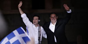 Αλέξης Τσίπρας και Πάνος Καμμένος στο δημοψήφισμα του 2015-Φωτογραφία: Alexandros Michailidis / SOOC