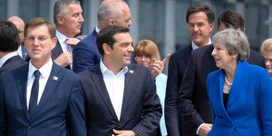Αλέξης Τσίπρας και Τερέζα Μέι/Φωτογραφία: Eurokinissi