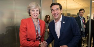 Συνάντηση Τσίπρα-Μέι στο Λονδίνο -Φωτογραφία αρχείου: ΓτΠ ANDREA BONETTI