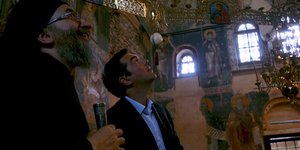 Από παλαιότερη επίσκεψη του Αλ. Τσίπρα στο Αγιο Ορος- Φωτογραφίες: EUROKINISSI/AMEN.GR