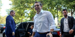 Ο Αλέξης Τσίπρας στην Κουμουνδούρου για την μαραθώνια συνεδρίαση του ΠΓ του ΣΥΡΙΖΑ -Φωτογραφία: Intimenews/ΚΑΠΑΝΤΑΗΣ ΔΗΜΗΤΡΗΣ