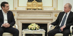 Ο Αλέξης Τσίπρας και ο Βλαντίρ Πούτιν  