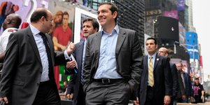 Η βόλτα Τσίπρα στην Times Square (Φωτογραφία: Instagram)