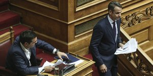 Αλέξης Τσίπρας και Κυριάκος Μητσοτάκης / Φωτογραφία: Nikos Libertas / SOOC