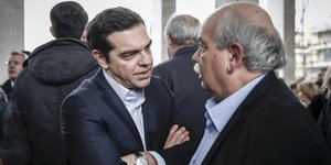 Ο Αλέξης Τσίπρας με τον Νίκο Βούτση/ Φωτογραφία: EUROKINISSI- ΣΤΕΛΙΟΣ ΜΙΣΙΝΑΣ