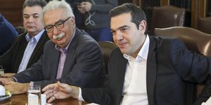 Ο Αλέξης Τσίπρας με τον Κώστα Γαβρόγλου/ Φωτογραφία: EUROKINISSI