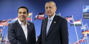 Ο Αλέξης Τσίπρας με τον Ταγίπ Ερντογάν/ Φωτογραφία: EUROKINISSI/ΓΡ. ΤΥΠΟΥ ΠΡΩΘΥΠΟΥΡΓΟΥ/ANDREA BONETTI